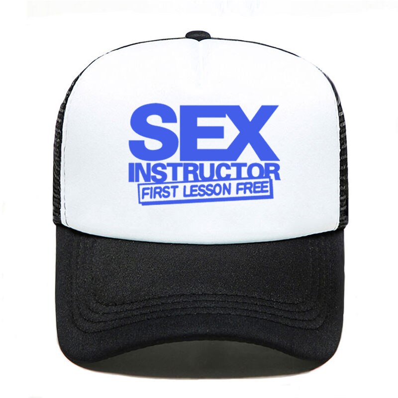 Sex Instructor Funny Creative Baseball Cap Casual Men Women Parent-child Hats Mesh Visor Outdoor Sun Hat Adjustable Caps