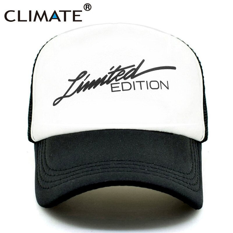 CLIMATE Limited Edition Trucker Cap Men Funny Car Fan Mesh Caps Hip Hop Summer Mesh Hat Driver Car Racing Fans Caps for Men