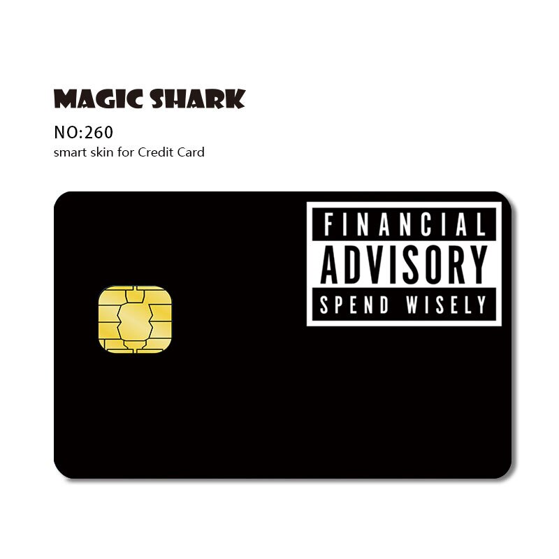 Magic Shark Funny Matte Hentai Money Blockbuster Stonks Credit Card Debit Card Skin Case Tape Sticker Film Big Small Chip