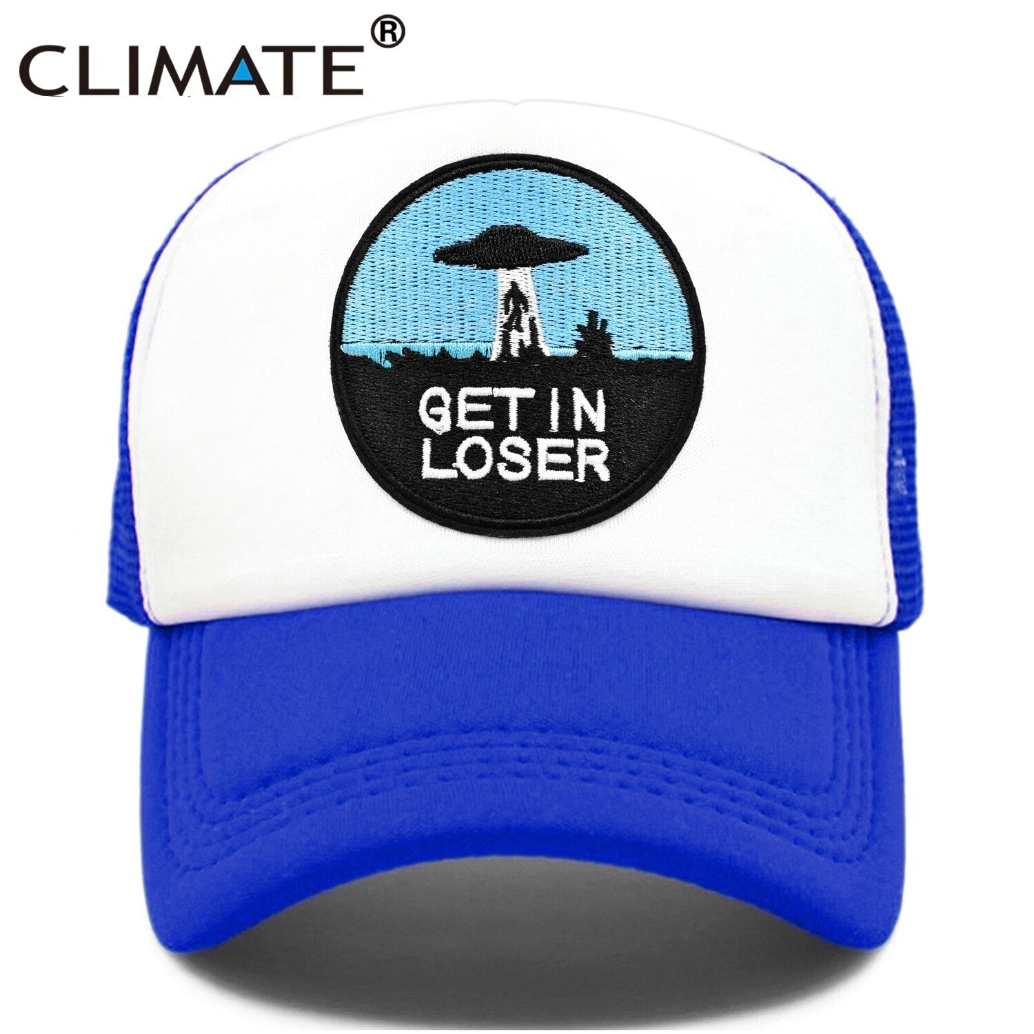 CLIMATE UFO Alien Cap Loser Trucker Cap Funny Get In UFO Loser Hat Baseball Cap