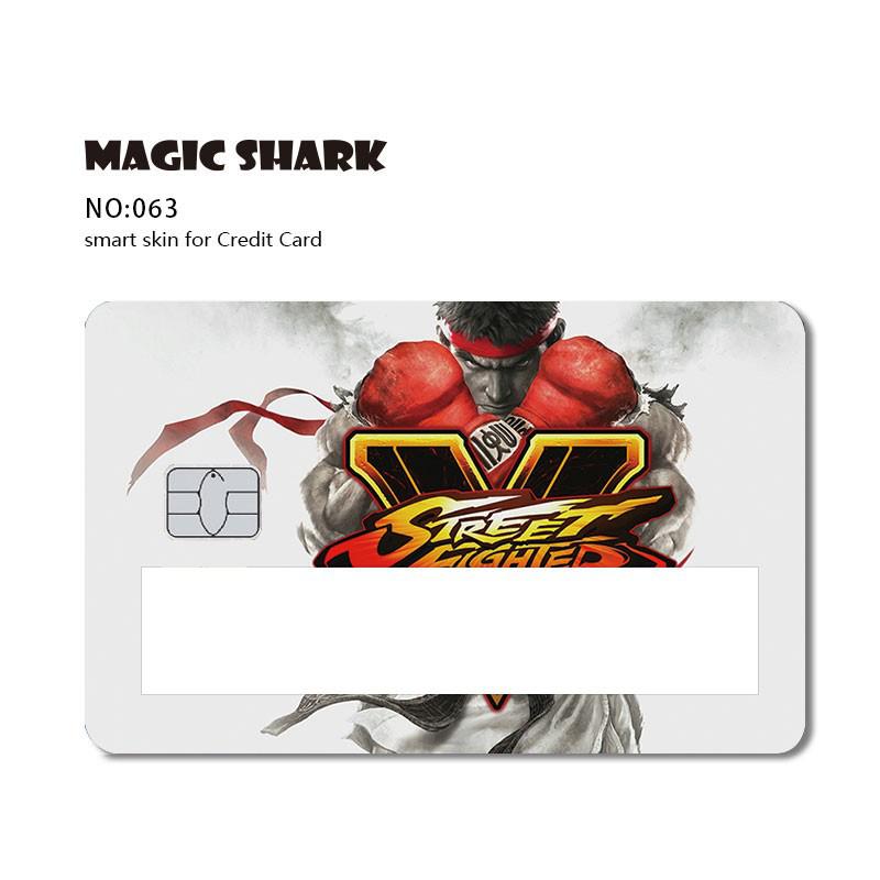 Magic Shark Poker Hunter Dog Out of Stock Car Snake Broke Black Card Window Sticker Film SKin Cover for Debit Credit Card