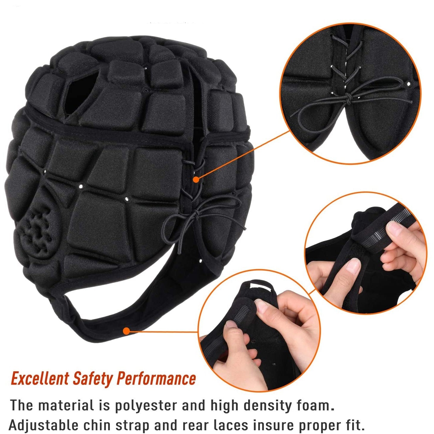 Rugby Helmet Headguard Headgear Soccer Cap Head Protector Soft Protective Helmet for Kids Youth Football шлем американски футбол