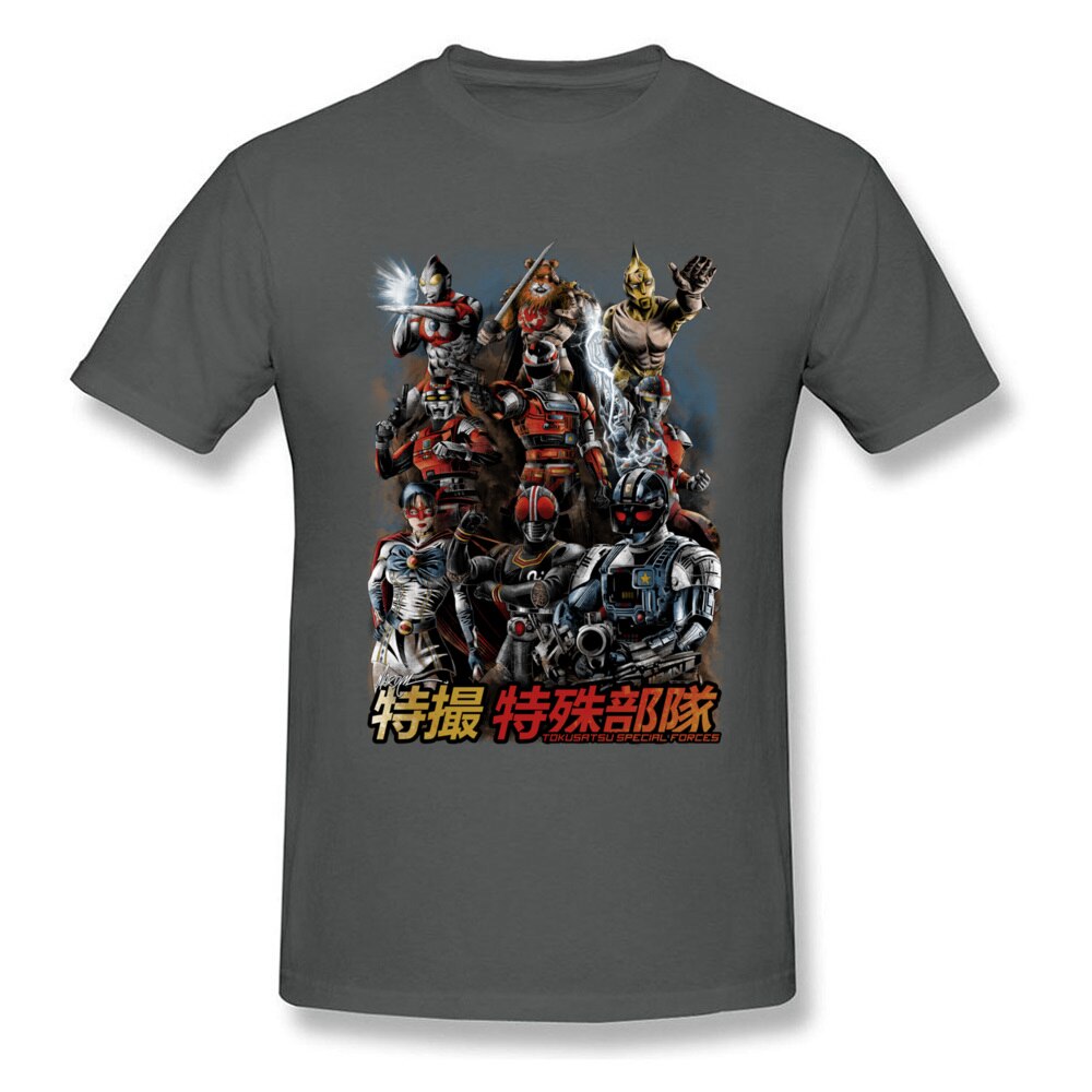 Tokusatsu Special Forces T-shirt Cool Men Clothing Summer T Shirt Japan Style Tshirt Anime Printed Tops Vintage Tees