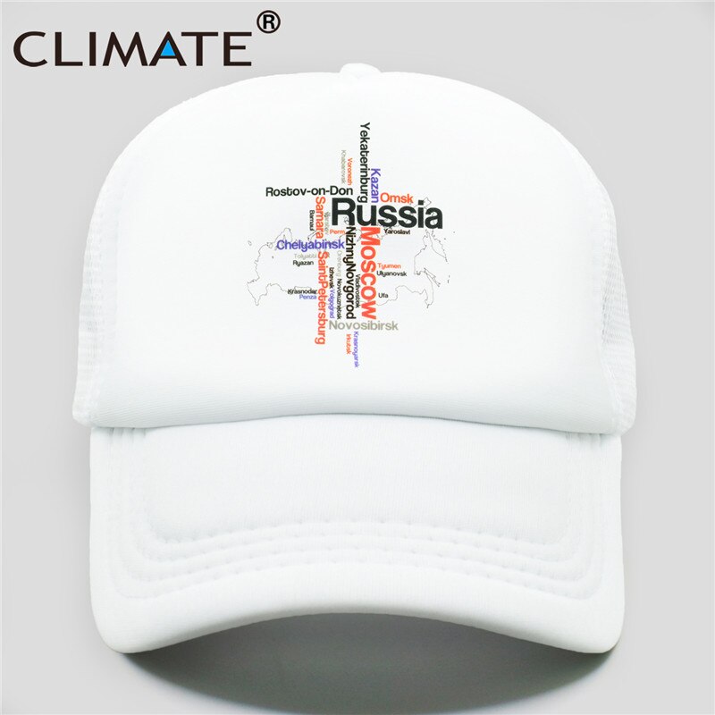 CLIMATE Russia Russian Cap Moscow Trucker Cap Hat Russian Hip Hop Cool Caps Mesh Baseball Cap Hat for Women Girl Youth Men