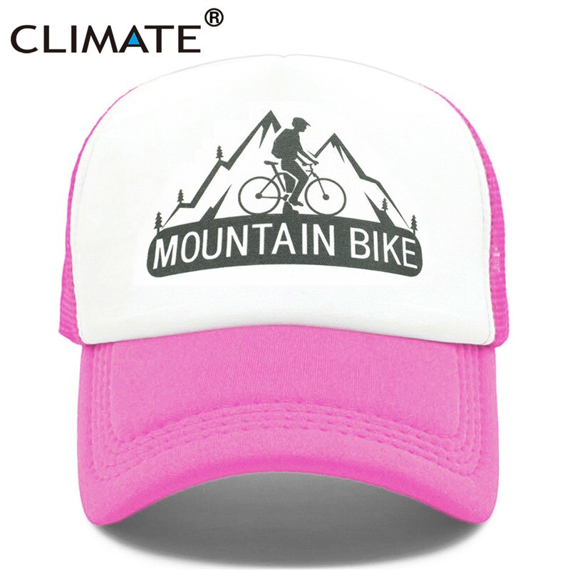 CLIMATE Mountain Bike Cap MTB Cycling Fans Trucker Caps New Men Cool Sport Summer Mesh Baseball Trucker Cap Hat for Man Women