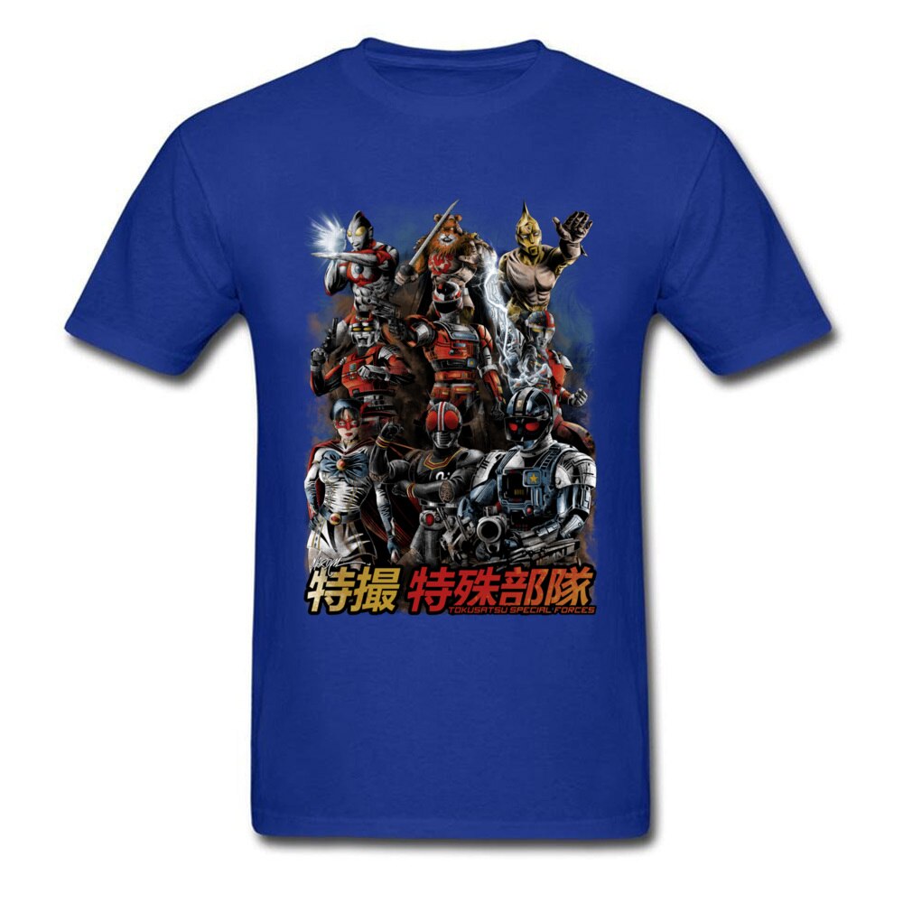 Tokusatsu Special Forces T-shirt Cool Men Clothing Summer T Shirt Japan Style Tshirt Anime Printed Tops Vintage Tees