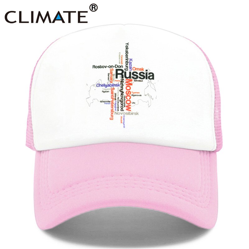 CLIMATE Russia Russian Cap Moscow Trucker Cap Hat Russian Hip Hop Cool Caps Mesh Baseball Cap Hat for Women Girl Youth Men