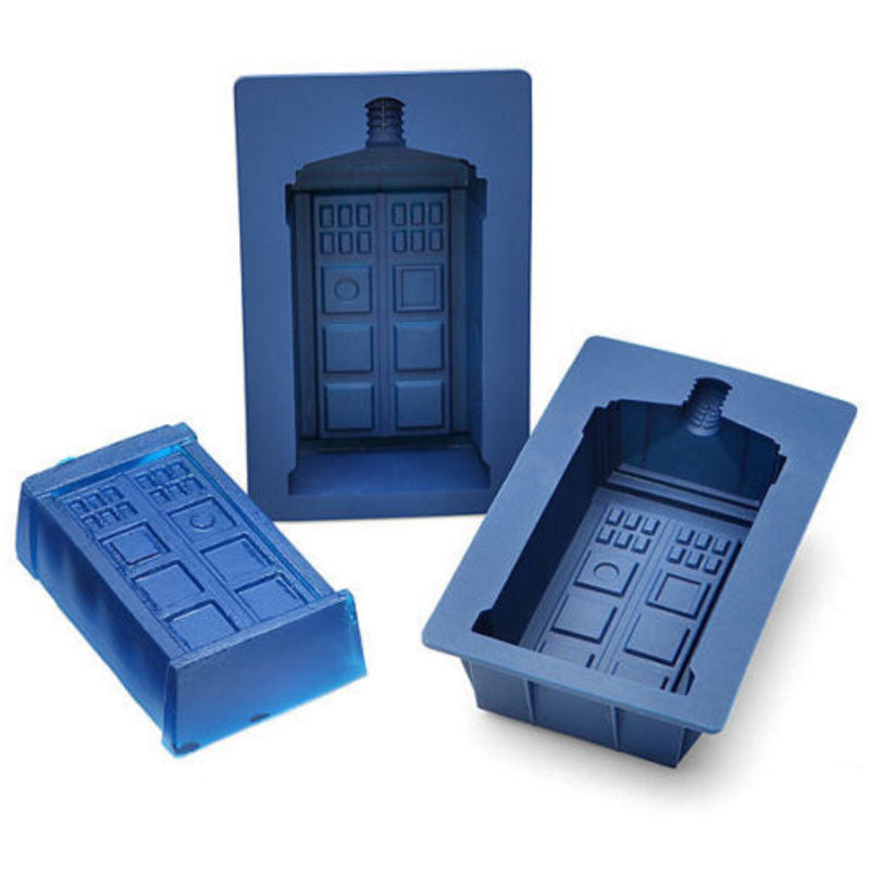 Dr Doctor Who Tardis Ice Cube Mold Maker Bar Party Silicone Trays Jelly Chocolate Gelatin Mold Kitchen Tool, A Great Gift