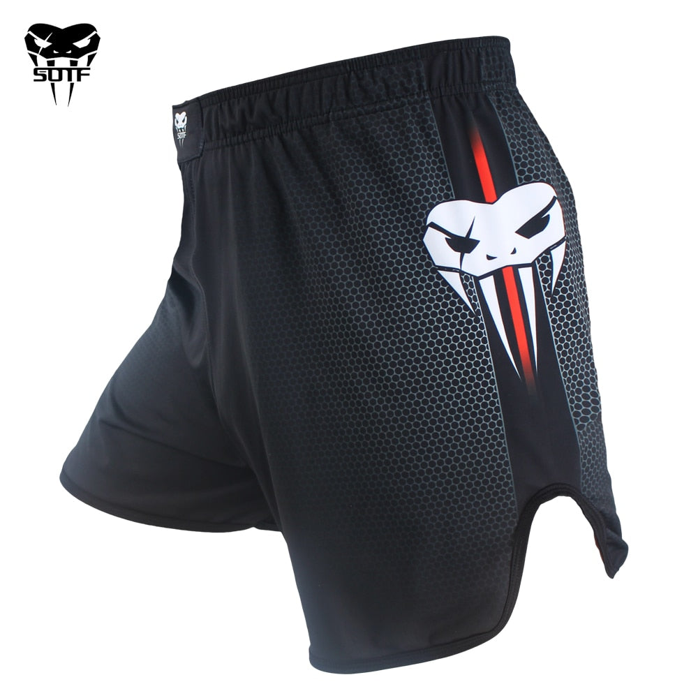 SOTF mma Venomous snake Elastic movement fighting mma shorts Tiger Muay Thai cheap boxing shorts sanda kickboxing clothing mma