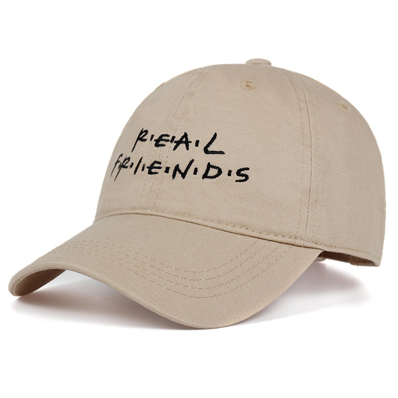 2019 new REAL FRIENDS letter embroidery cap cotton% fasihon baseball caps men women Leisure hats summer outdoor dad hat