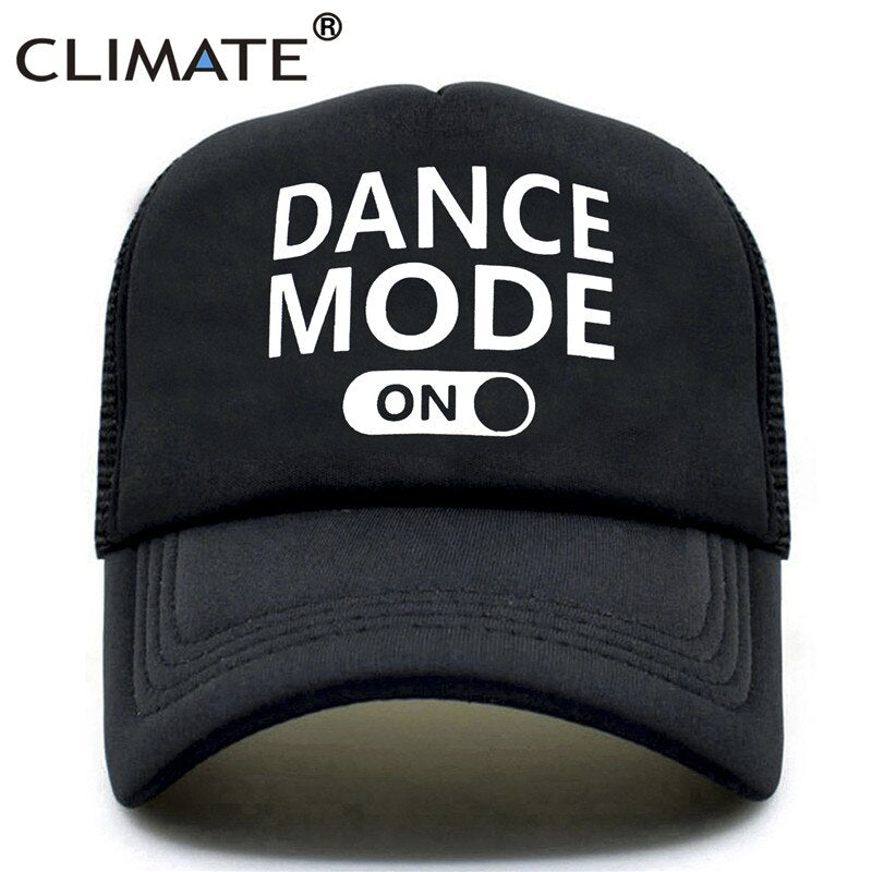 CLIMATE Funny Dancer Trucker Cap Men Dance Mode Funny Caps Cool Summer Hip Hop Street Dancer Trucker Caps Cool Mesh Caps Hat Man