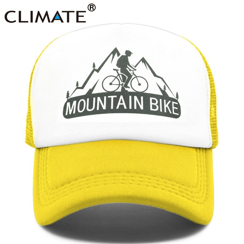 CLIMATE Mountain Bike Cap MTB Cycling Fans Trucker Caps New Men Cool Sport Summer Mesh Baseball Trucker Cap Hat for Man Women