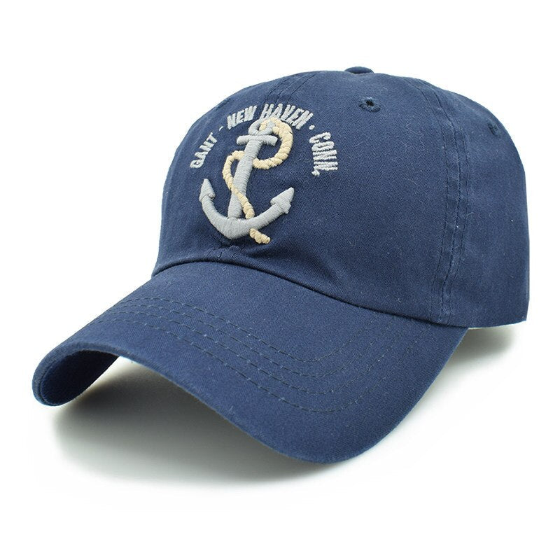 CLIMATE Men Women Hooks Baseball Caps Men Sea Force Cap 3D Great Sailing Ships Era Voyage Boat Anchor Cotton Adjustbale Hat