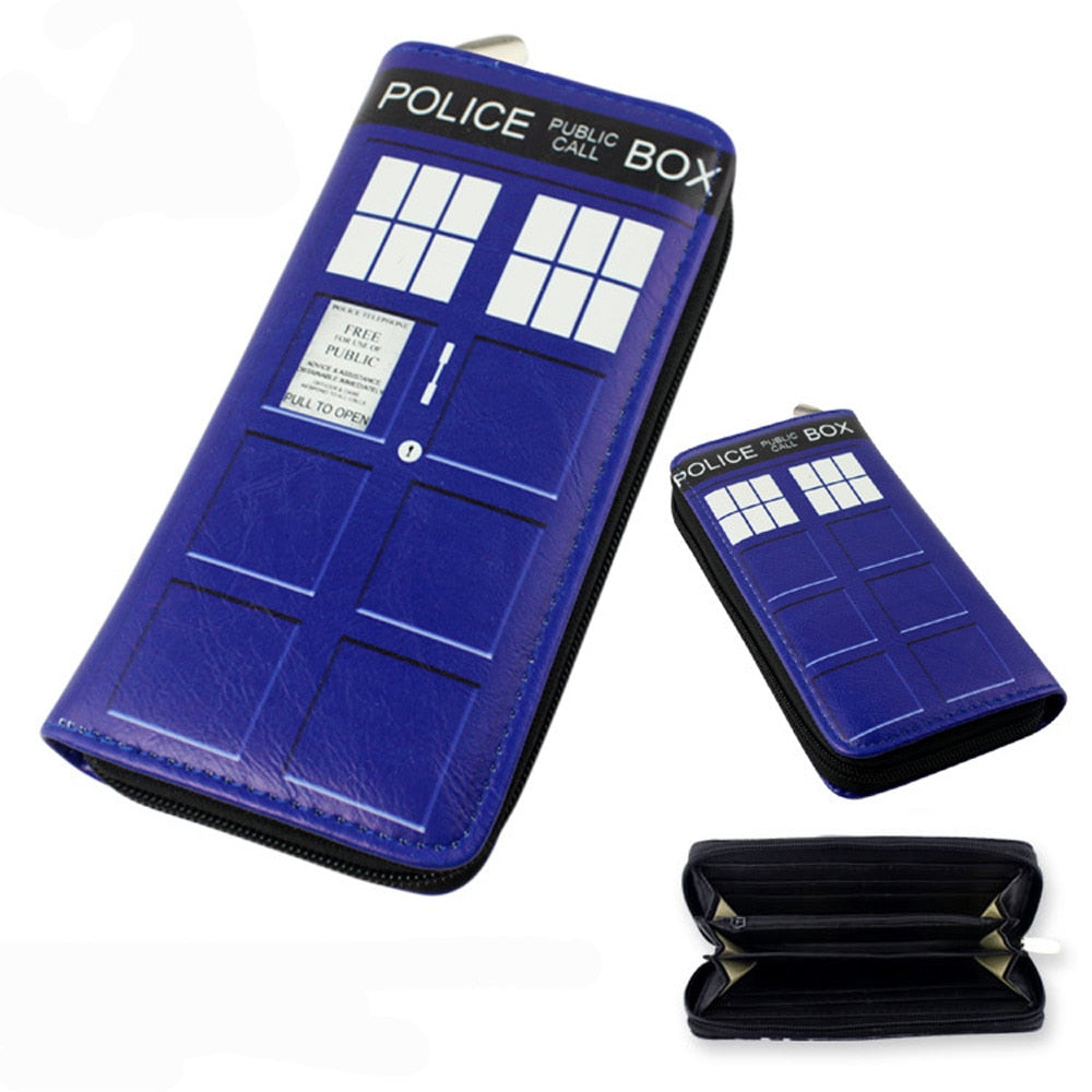 Movie American film Doctor Who PU Long Wallet Leather Zipper Purse Anime Big Capacity Fashion Hand Wallets for Men Women