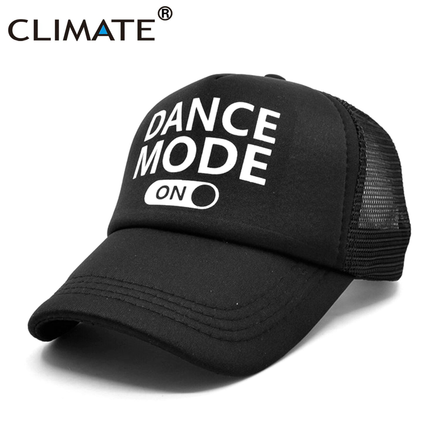 CLIMATE Funny Dancer Trucker Cap Men Dance Mode Funny Caps Cool Summer Hip Hop Street Dancer Trucker Caps Cool Mesh Caps Hat Man