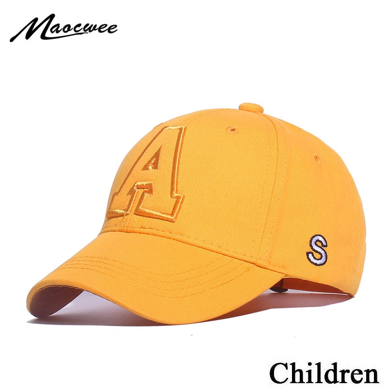 2019 Child Hats Kids Snapback Baseball Cap With Letter Embroidery Funny Hats Spring Summer Hip Hop Boy Hats Sun Caps Bones