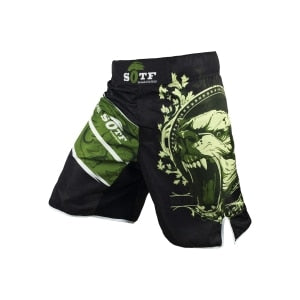 SOTF Green Bear breathable cotton boxer shorts mma sports training thai boxing mma fight short  boxing clothing muay thai boxing