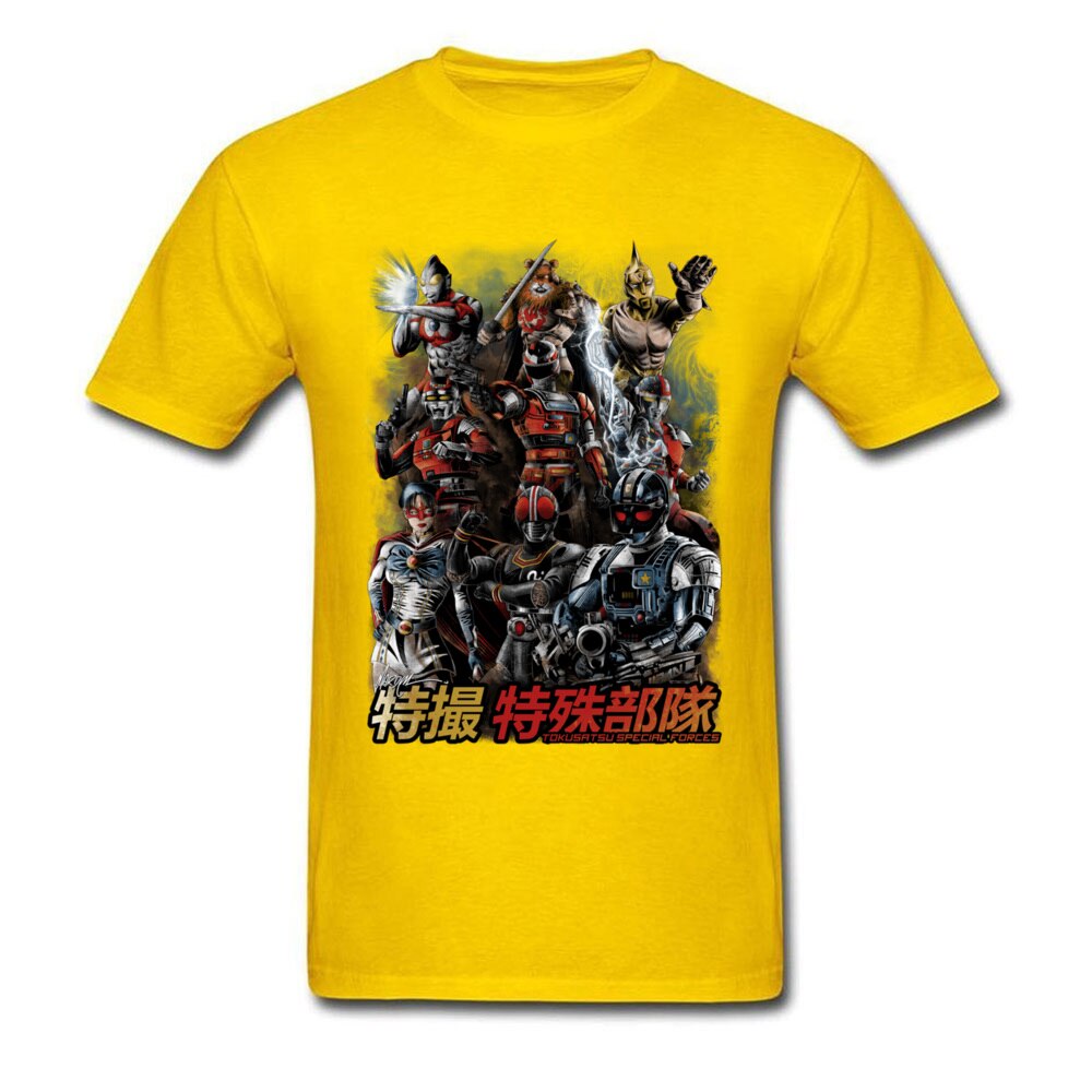 Tokusatsu Special Forces T-shirt Cool Men Clothing Summer T Shirt Japan Style Tshirt Anime Printed Tops Vintage Tees