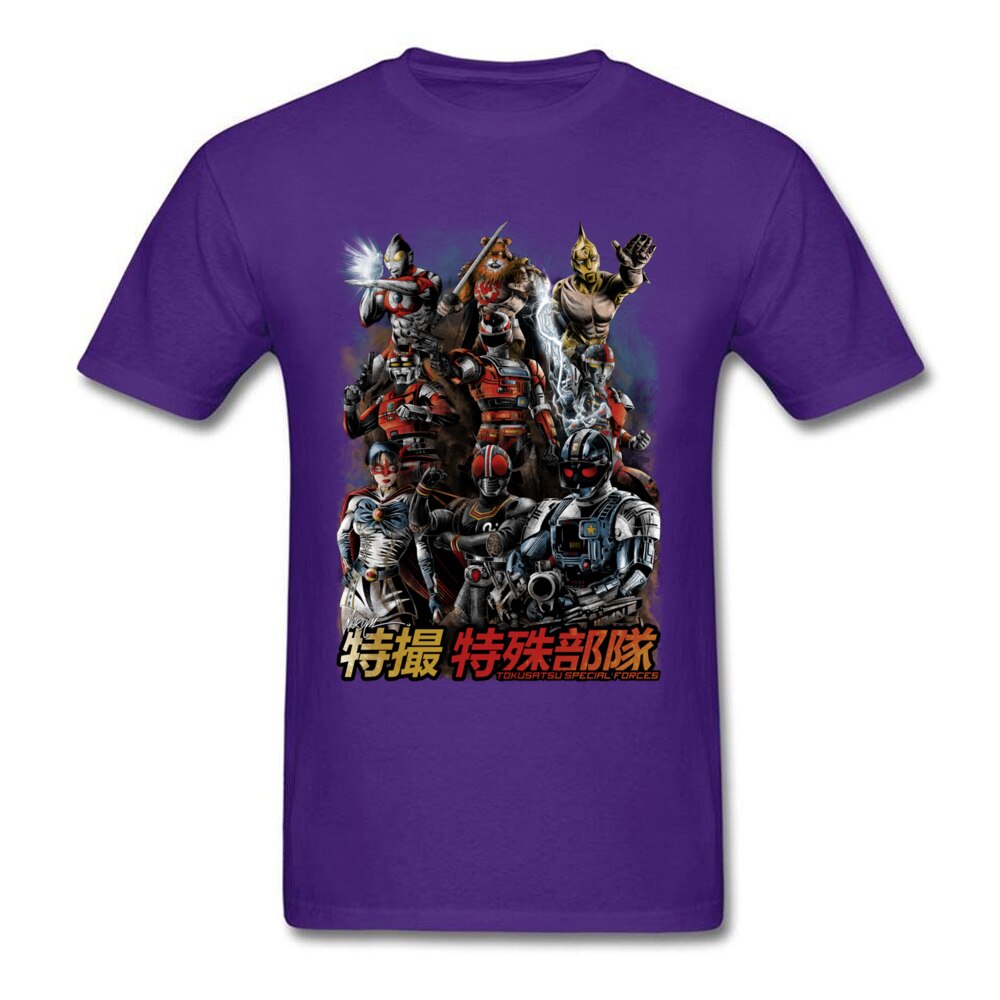 Tokusatsu Special Forces T-shirt Cool Men Clothing Summer T Shirt Japan Style Tshirt Anime Printed Tops Vintage Tees