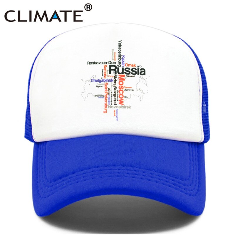 CLIMATE Russia Russian Cap Moscow Trucker Cap Hat Russian Hip Hop Cool Caps Mesh Baseball Cap Hat for Women Girl Youth Men