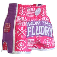 FLUORY Muay Thai Shorts Free Combat  Mixed Martial Arts Boxing Training Match  Pants