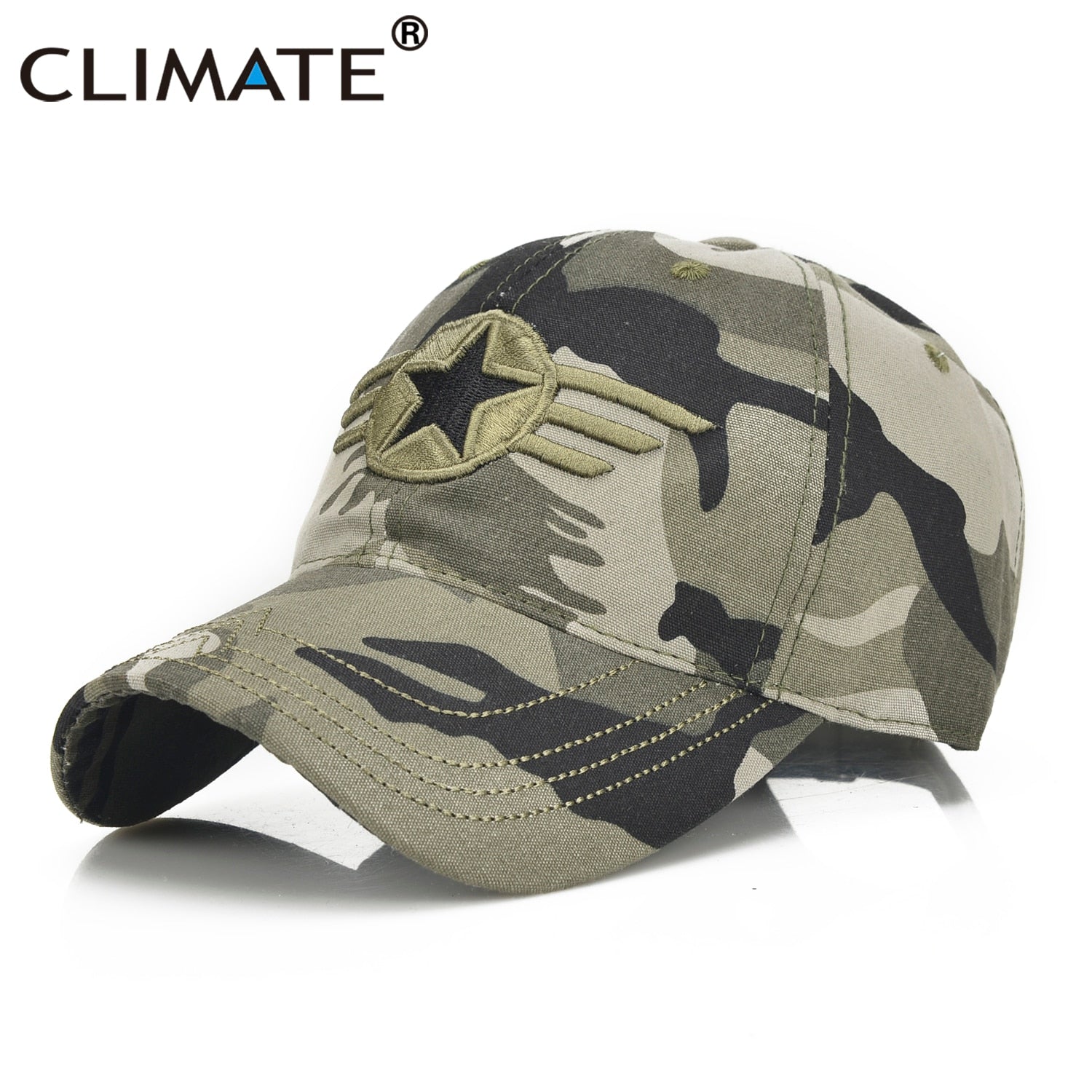 CLIMATE Men Army Cap Military AIRFORCE Caps Men Army Camouflag Hat Cap Men Star