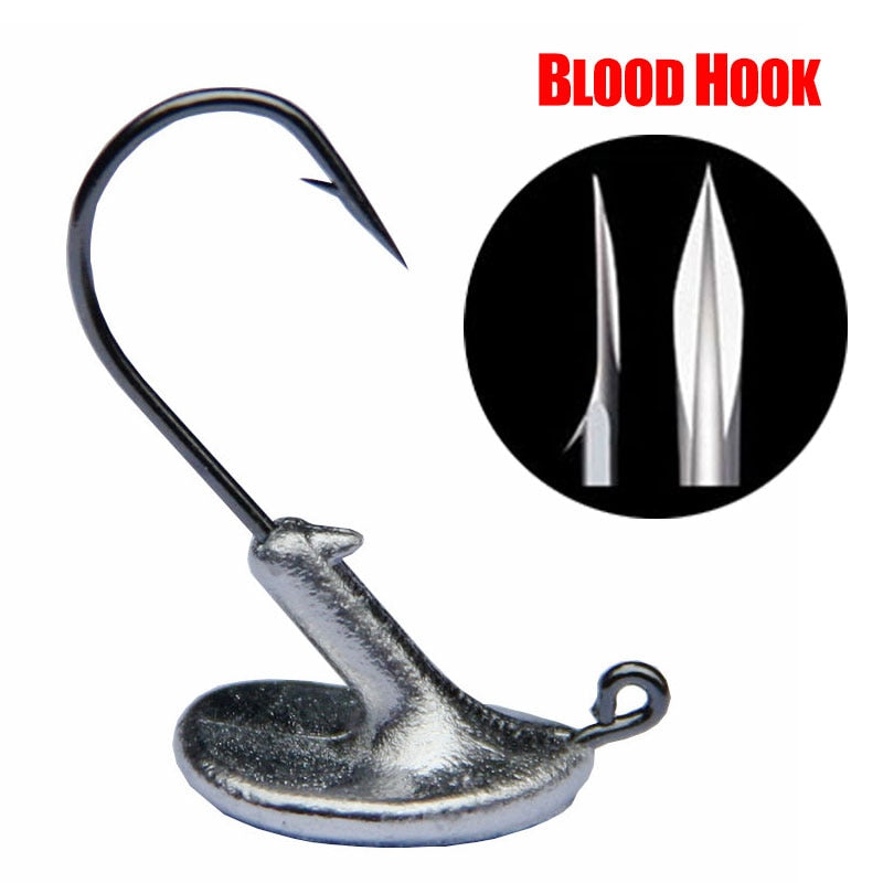 Tumbler Head Hook Jig Bait Fishing Hook For Soft Lure Fishing Tackle Fishing Tackle Accessories