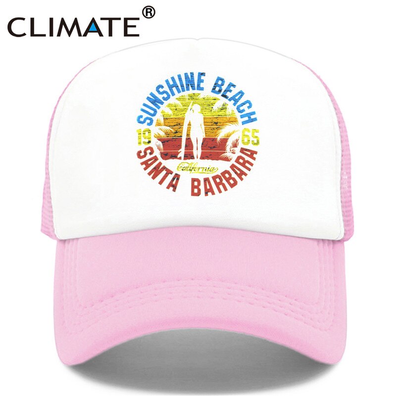 CLIMATE Seaside Sandbeach Trucker Caps Hat Surfing Hip Hop Caps Vacation Surfboard Mesh Baseball Cap Hat for Men Women Youth