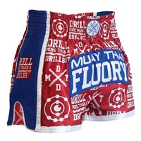 FLUORY Muay Thai Shorts Free Combat  Mixed Martial Arts Boxing Training Match  Pants