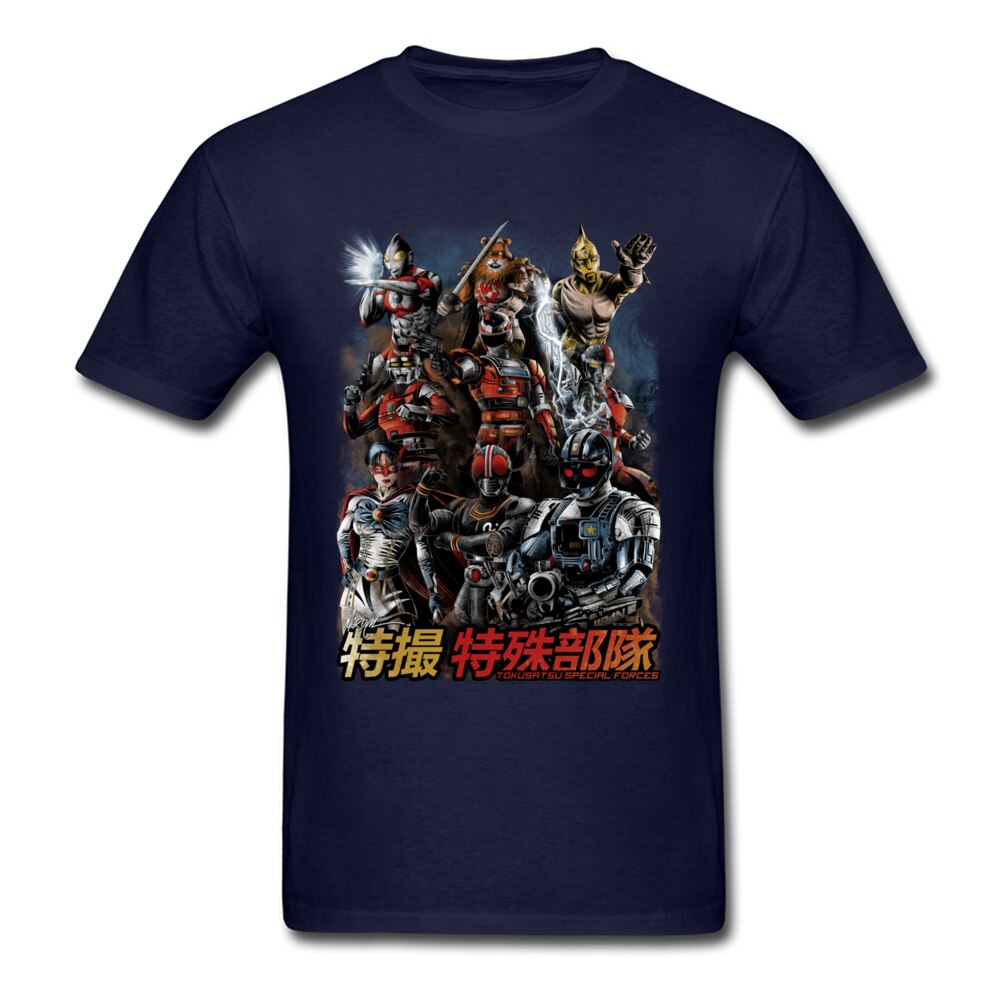 Tokusatsu Special Forces T-shirt Cool Men Clothing Summer T Shirt Japan Style Tshirt Anime Printed Tops Vintage Tees