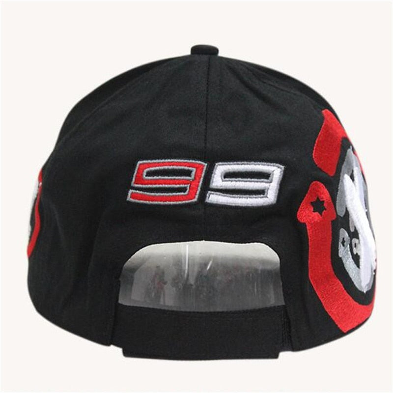 2019 Moto Gp 99 Jorge Lorenzo Hats For Men Racing Cap Cotton Brand Motorcycle Racing Baseball Caps Car Sun Snapback Black Hats