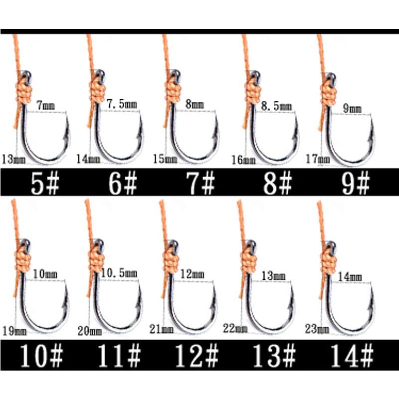 Fishhooks Stainless Steel Rigs Swivel Fishing Tackle Lures Pesca Baits Single Hook Combination 5 Hooks Small Hook