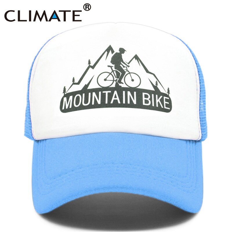 CLIMATE Mountain Bike Cap MTB Cycling Fans Trucker Caps New Men Cool Sport Summer Mesh Baseball Trucker Cap Hat for Man Women