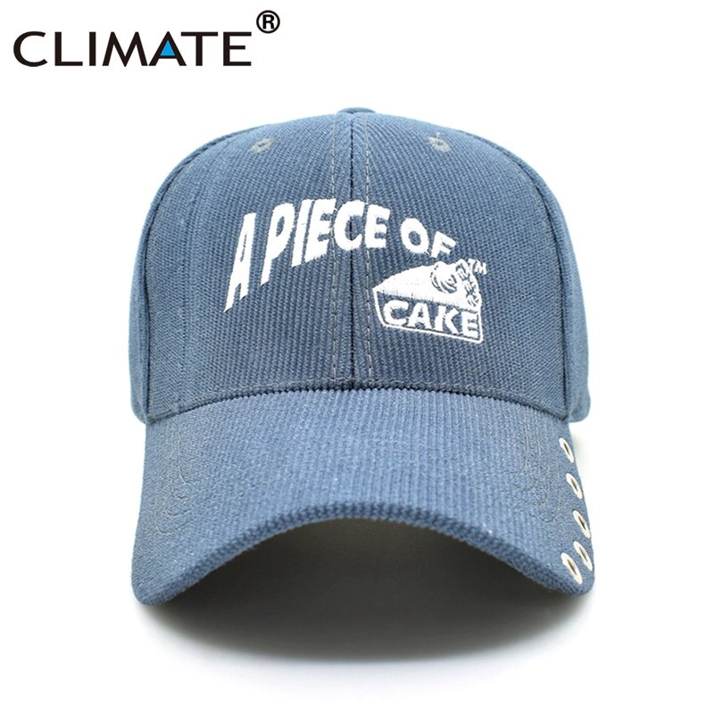 CLIMATE Youth Men Women New Cool Baseball Caps Young Corduroy Youth A Piece Of Cake Sport Warm Adjustable Hat Caps For Youth Men