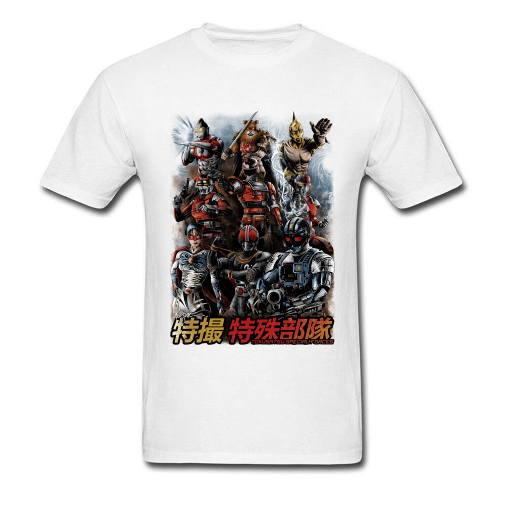 Tokusatsu Special Forces T-shirt Cool Men Clothing Summer T Shirt Japan Style Tshirt Anime Printed Tops Vintage Tees