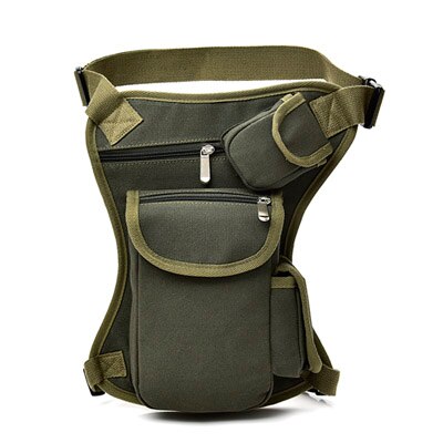 2019 Men Canvas drop waist bags Leg pack bag Men belt bicycle and motorcycle Money Belt Fanny pack For Work Black High Quality