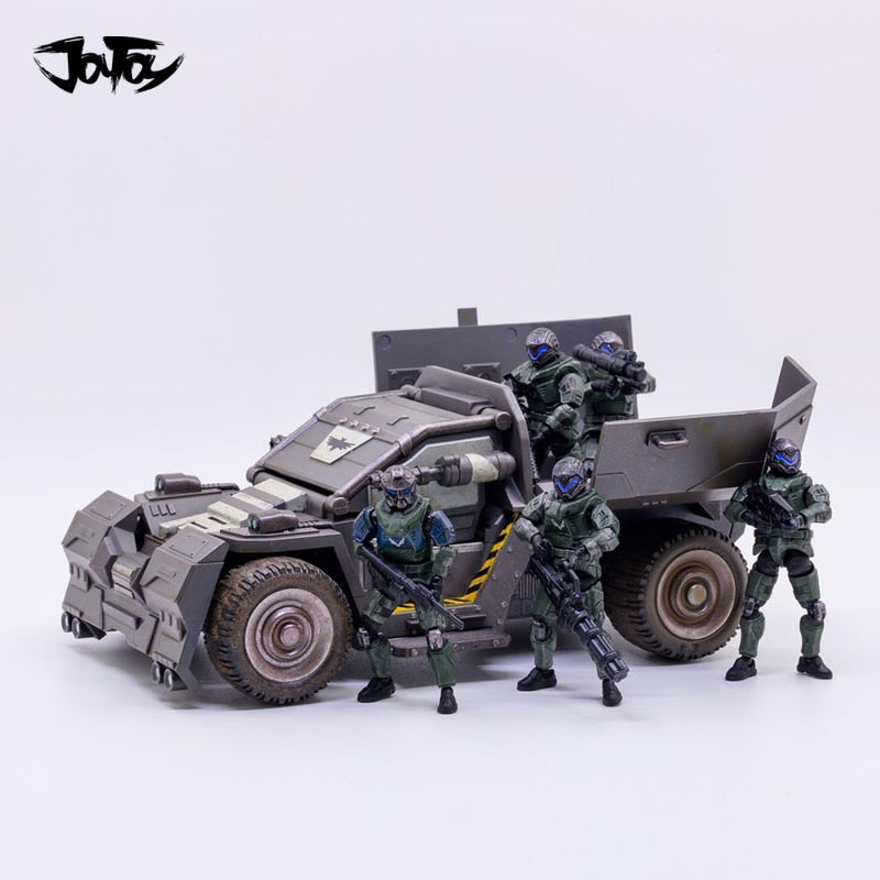 1/25 JOYTOY Mecha Rhinoceros Scout Vehicle Car And UNSC Ninth Legion Soldier Action Figure Free Shipping