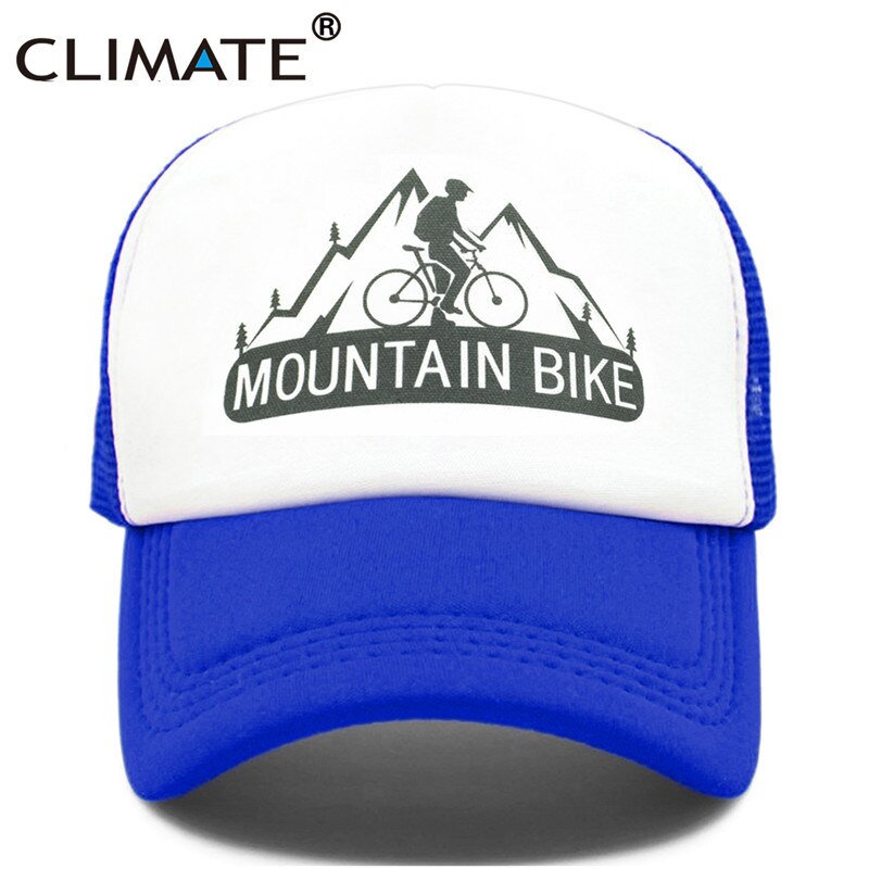 CLIMATE Mountain Bike Cap MTB Cycling Fans Trucker Caps New Men Cool Sport Summer Mesh Baseball Trucker Cap Hat for Man Women