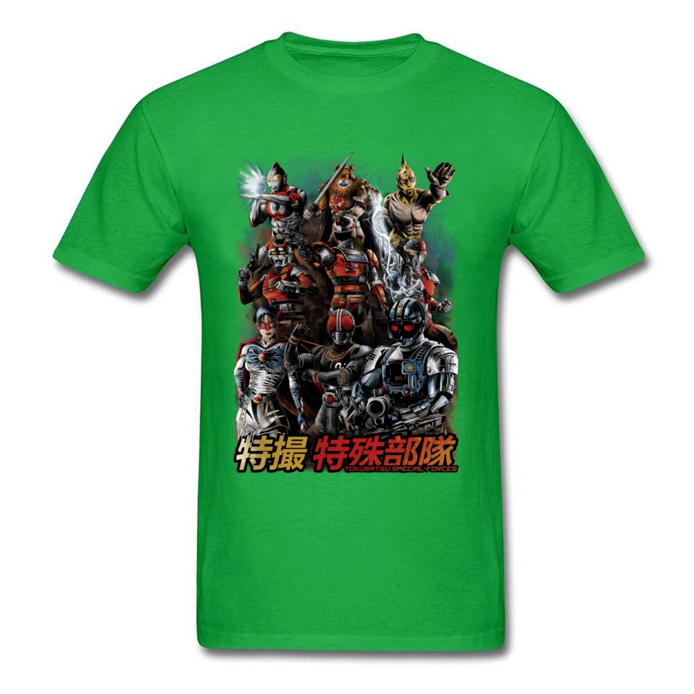 Tokusatsu Special Forces T-shirt Cool Men Clothing Summer T Shirt Japan Style Tshirt Anime Printed Tops Vintage Tees