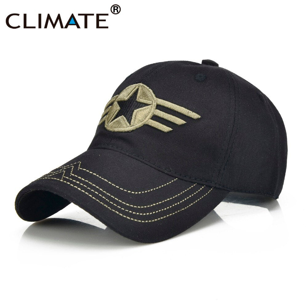 CLIMATE Men Army Cap Military AIRFORCE Caps Men Army Camouflag Hat Cap Men Star