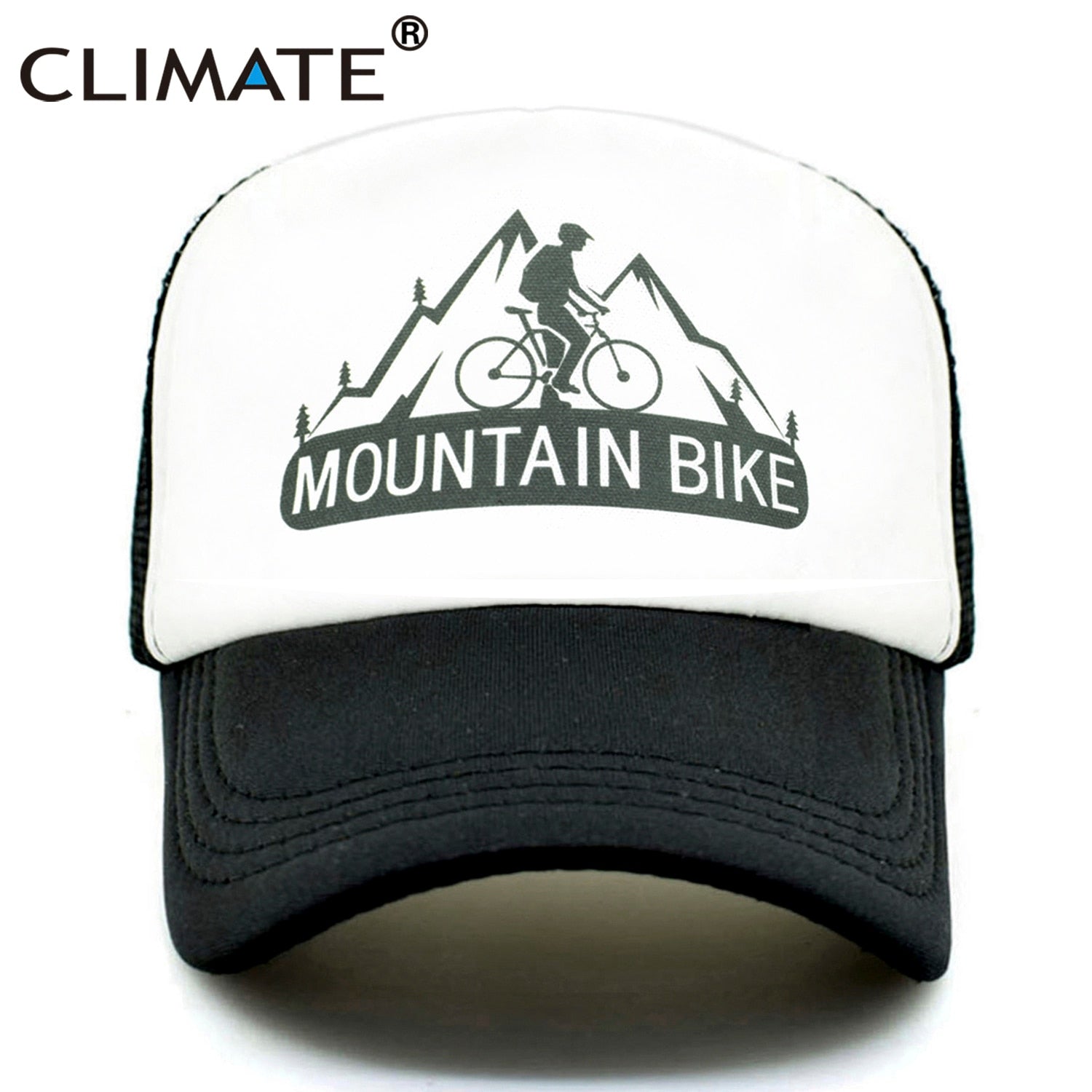 CLIMATE Mountain Bike Cap MTB Cycling Fans Trucker Caps New Men Cool Sport Summer Mesh Baseball Trucker Cap Hat for Man Women