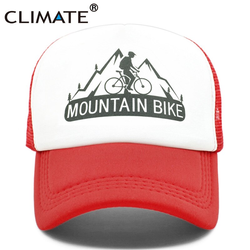 CLIMATE Mountain Bike Cap MTB Cycling Fans Trucker Caps New Men Cool Sport Summer Mesh Baseball Trucker Cap Hat for Man Women