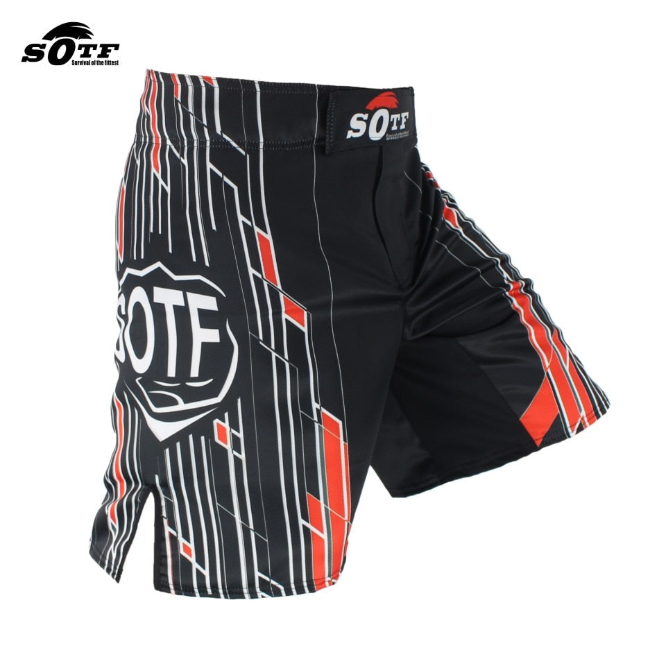 SOTF Boxing Training Fitness Muay Thai Pants boxing shorts muay thai boxing shorts muay thai short kickboxing mma short mma