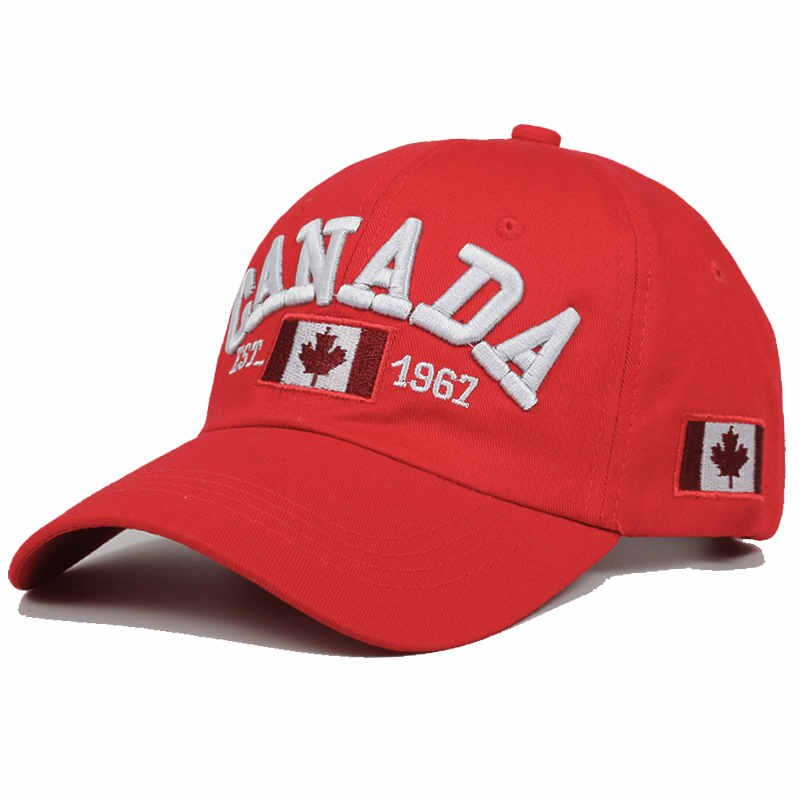 high quality Cotton Gorras Canada Baseball Cap Flag Of Canada Hat Snapback Adjustable Mens Baseball Caps Brand Snapback Hat