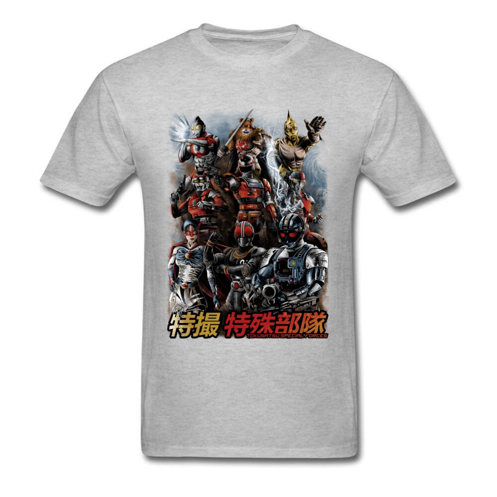 Tokusatsu Special Forces T-shirt Cool Men Clothing Summer T Shirt Japan Style Tshirt Anime Printed Tops Vintage Tees