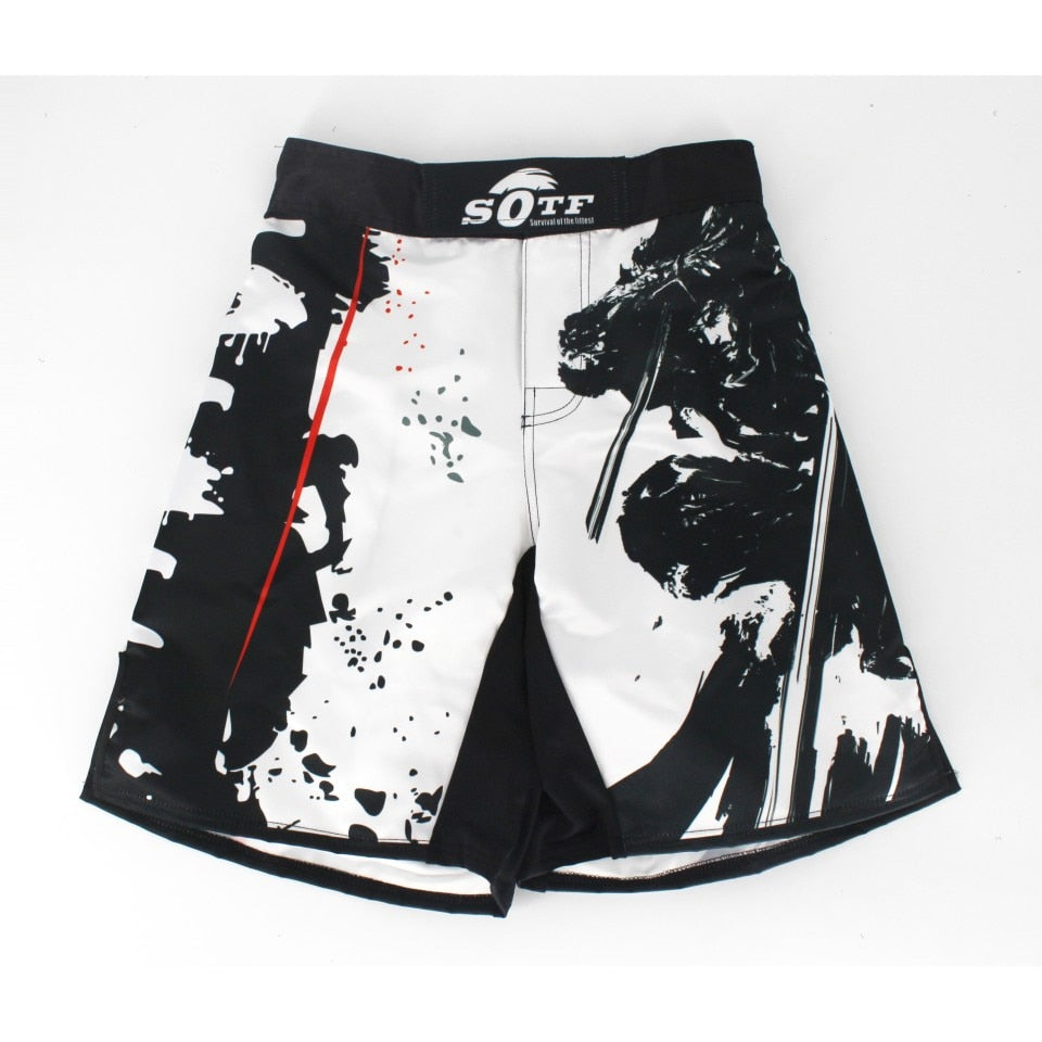 SOTF Boxing Training Fitness Muay Thai Pants boxing shorts muay thai boxing shorts muay thai short kickboxing mma short mma