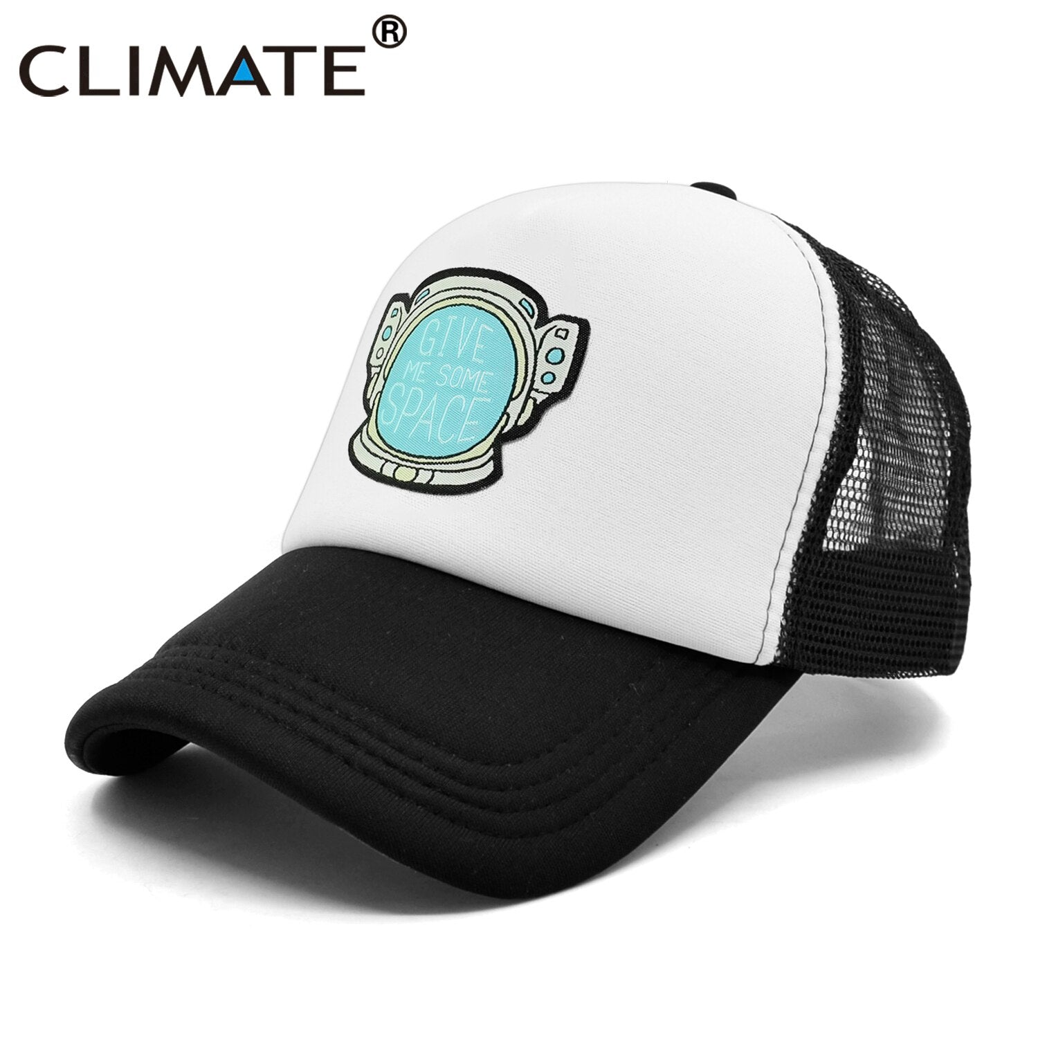 CLIMATE Give Me Some Space Cap Hat Spaceman Funny Outer Space Mesh Trucker Cap Spaceman Space Cool Summer Caps Hat for Men Women