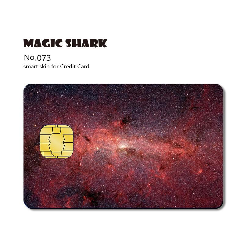 Magic Shark Matte 3M PVC Animie Skull Sticker Case Cover Skin Film for Credit Card Debt Card Small Big Chip