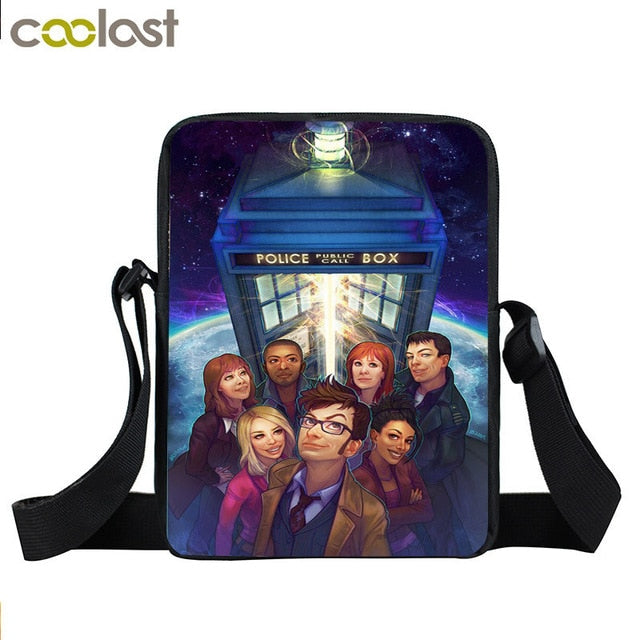 Telephone Booth  Messenger Bag Women Casual Tote Doctor Who Shoulder Bags for Travel Girls Cross Bag Schoolbags Gift