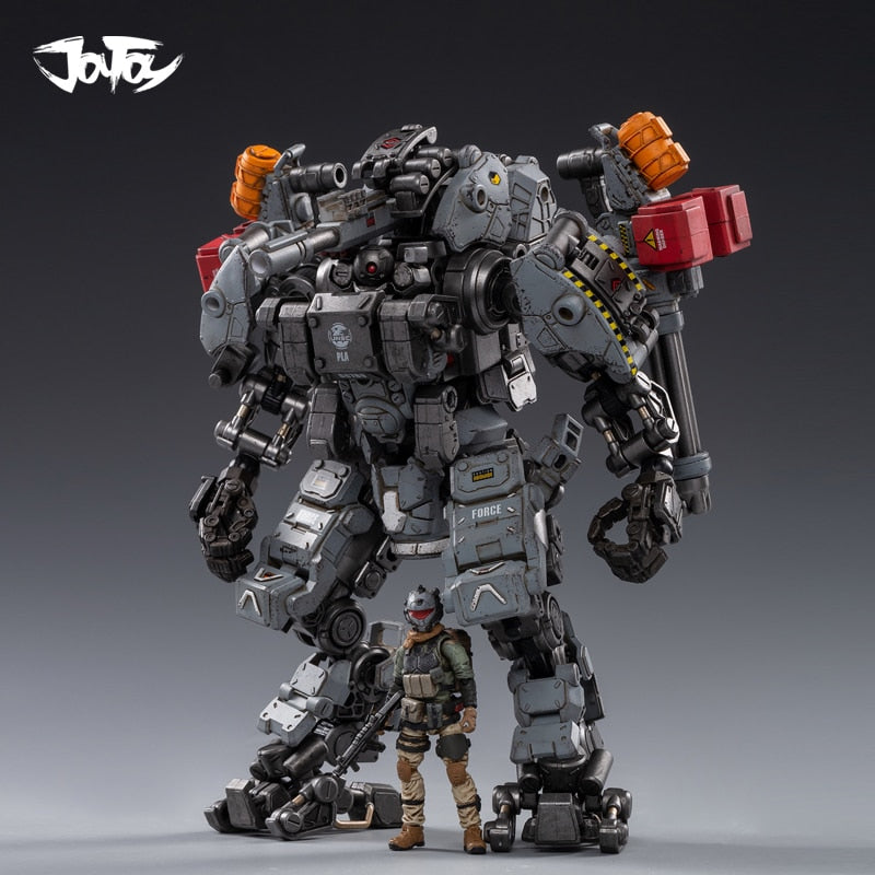 JOYTOY 23cm 1/25 Scale Collectible White/Gray/Camouflage 6 Color STEEL BONE ARMOR with Figure Doll Collection Toy